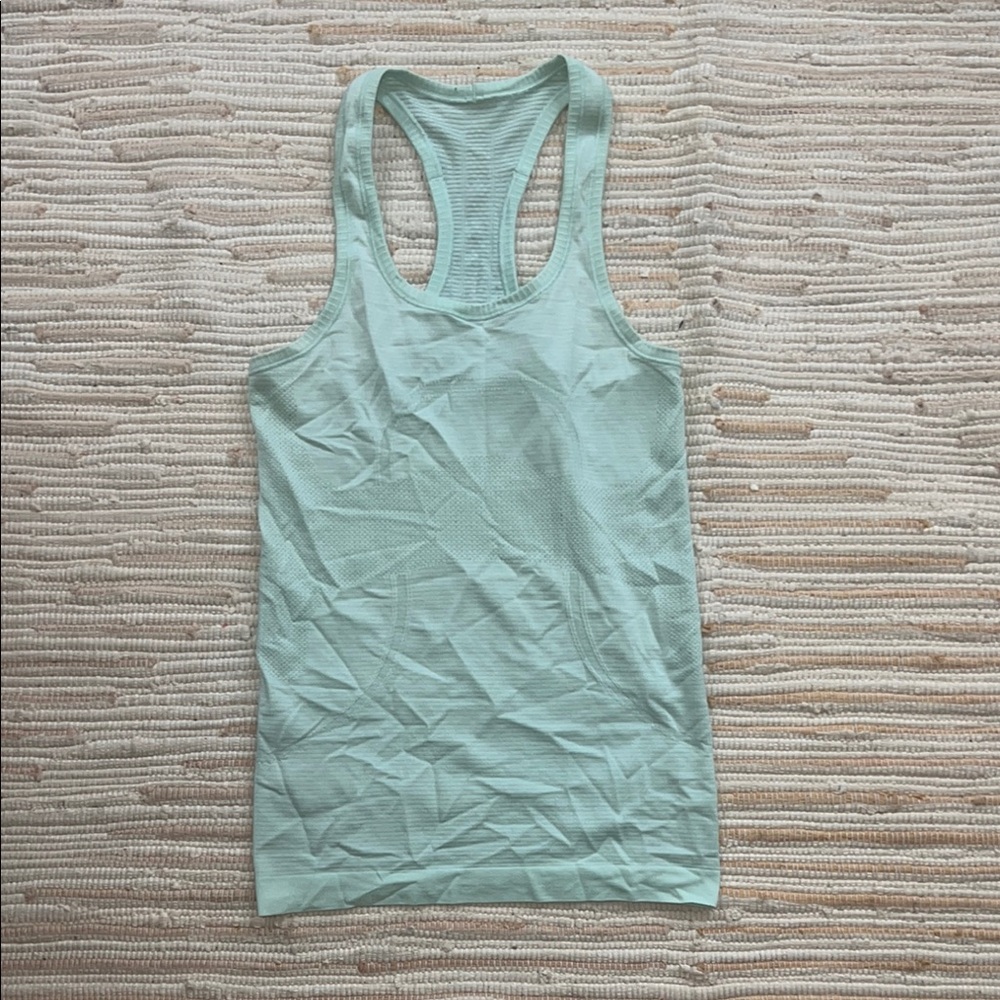 LULULEMON NEON TEAL SWIFTY TECH TANK SIZE 4
